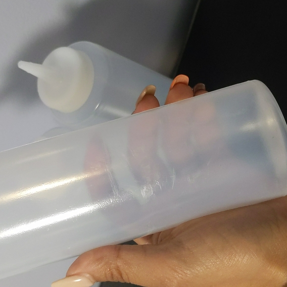 Clear Wide Mouth Squeeze Bottle - Picture 5 of 6